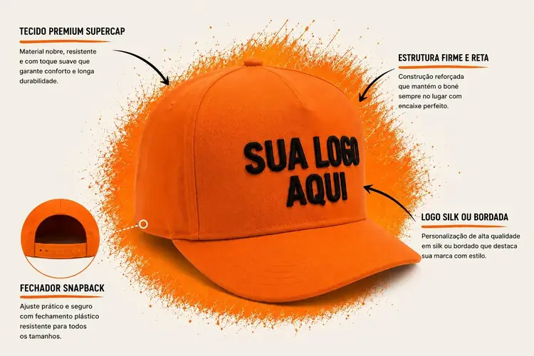 Boné Americano Essencial Personalizado | Mabelle Caps