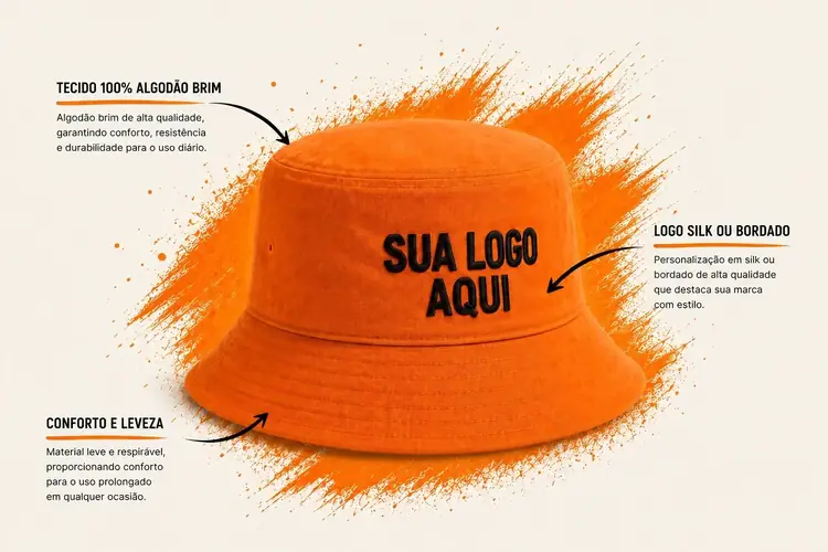 Bucket Hat Personalizado com Logo | Mabelle Caps